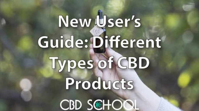 Different Types of CBD Products: A New User's Guide Different Types of CBD Products: A New User's Guide